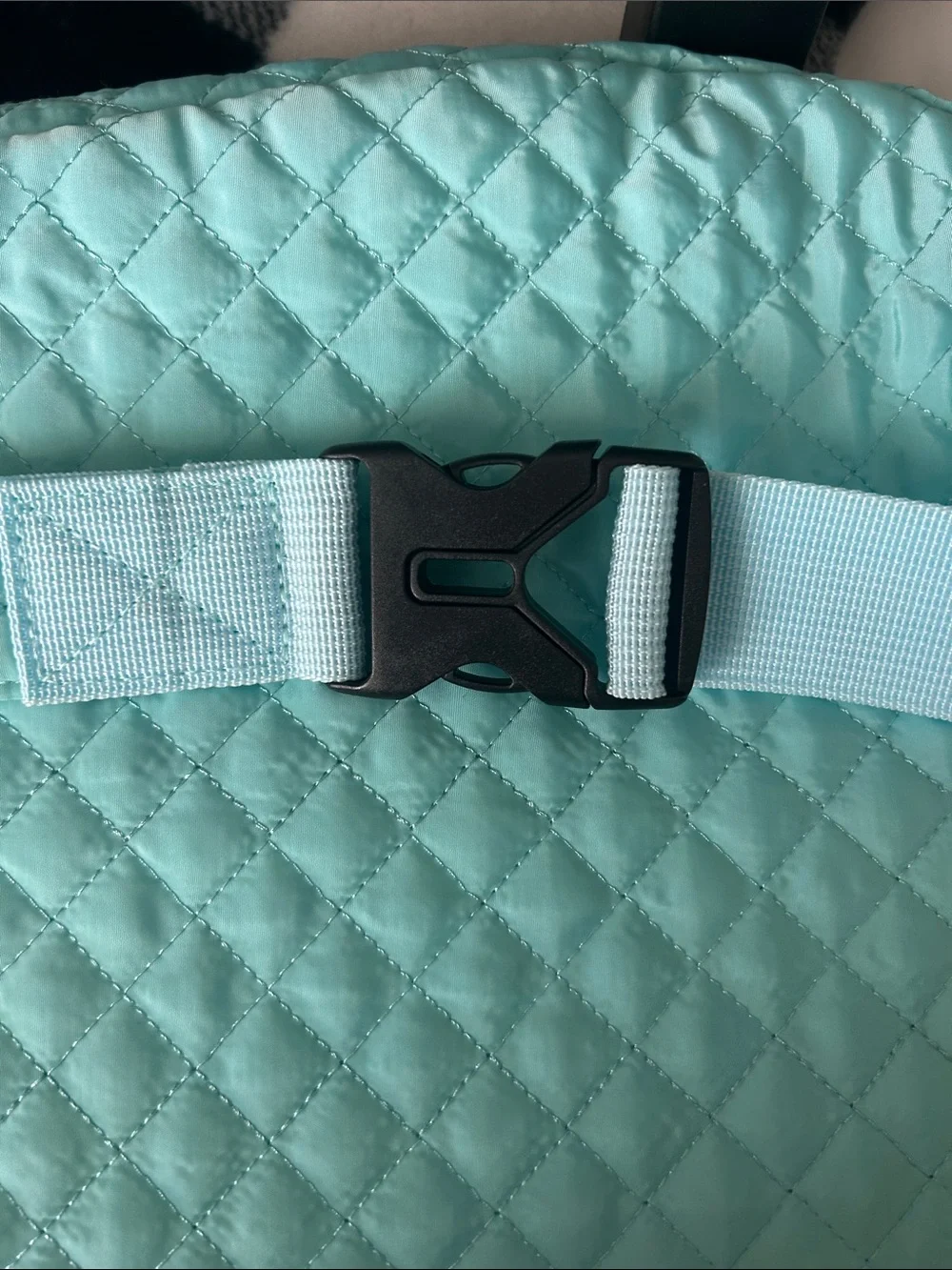 Simply Southern Quilted Aqua Sling Bag - Lightweight Crossbody for Women